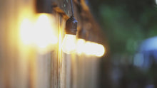 Load and play video in Gallery viewer, FESTOON LIGHTS - Black cable, warm white bulbs