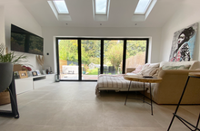 Load image into Gallery viewer, 4m black bifold doors uk