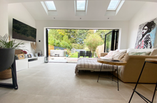 Load image into Gallery viewer, 3.5m black aluminium bifolds