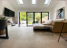 Load image into Gallery viewer, 3m black bifold aluminium doors UK