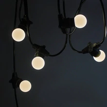 Load image into Gallery viewer, FESTOON LIGHTS - Black cable, warm white bulbs