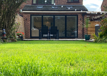 Load image into Gallery viewer, BLACK BIFOLD DOORS - Aluminium, glazed bi-folding doors 4m x 2.1m