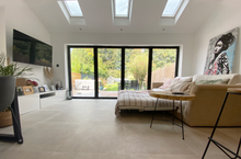 Load image into Gallery viewer, 4m black bifold doors uk
