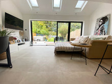 Load image into Gallery viewer, 4m aluminium black bifolding patio doors 
